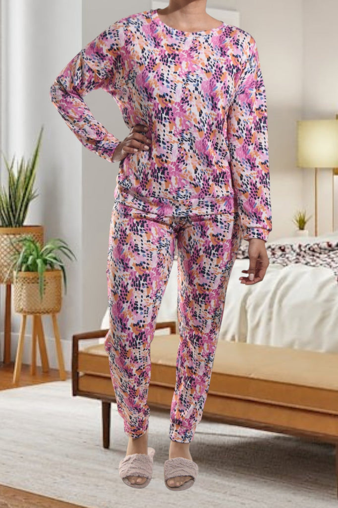 Ladies Pink And Orange Pj Set - StylePhase SA