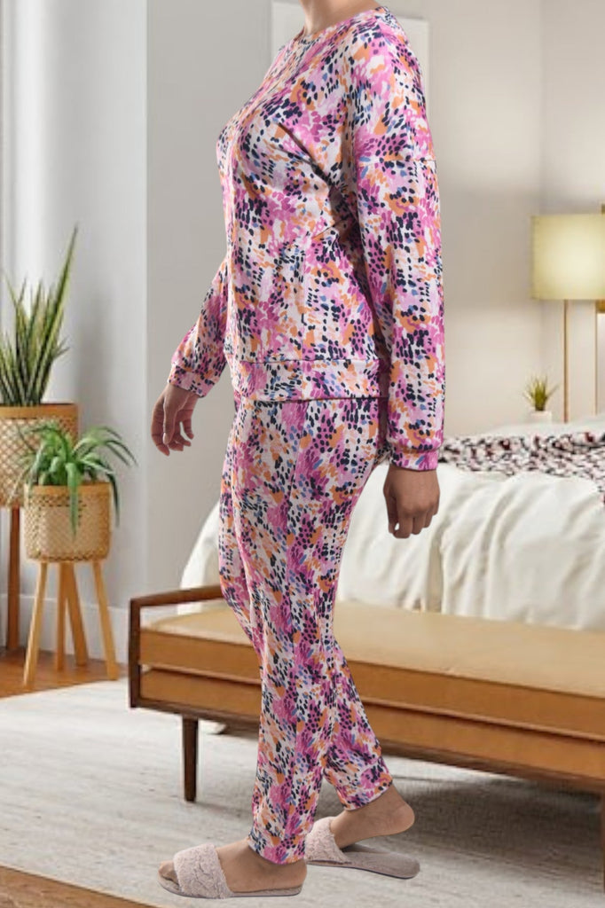 Ladies Pink And Orange Pj Set - StylePhase SA