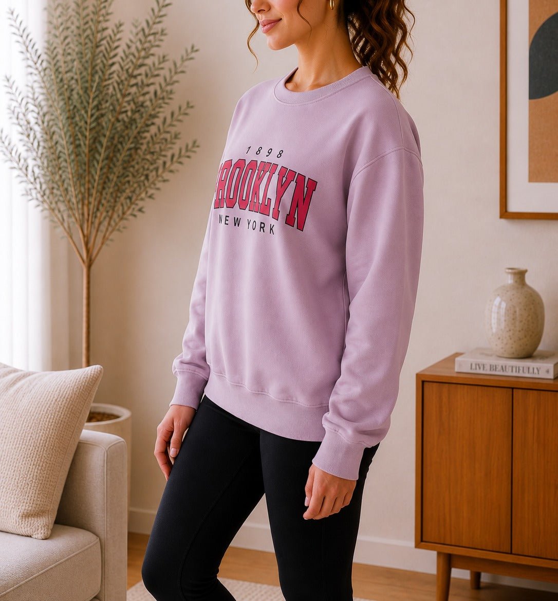Ladies Pink Brooklyn Fleece Sweater - StylePhase SA