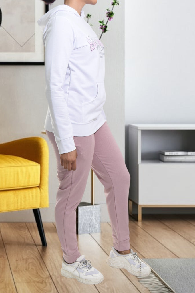 Ladies Pink Brooklyn Printed Tracksuit Set - StylePhase SA