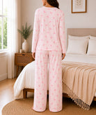 Ladies Pink Button Pyjama - StylePhase SA