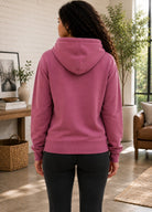 Ladies Pink Fleece Hoody Top - Brooklyn New York - StylePhase SA