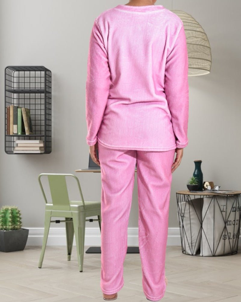 Ladies Pink Fleece Pyjama - StylePhase SA