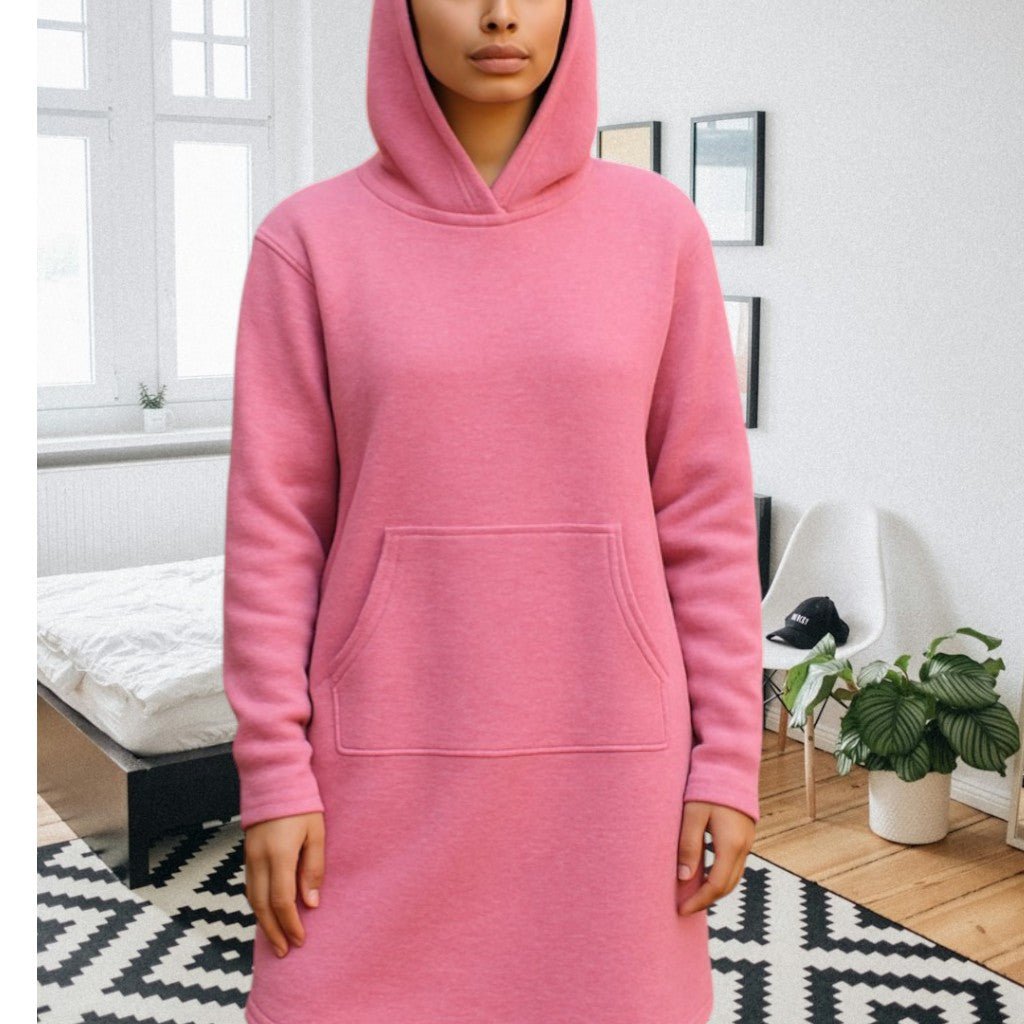 Ladies Pink Fleece Sleep Shirt - StylePhase SA