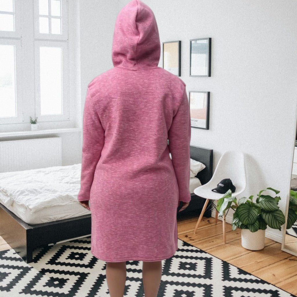 Ladies Pink Fleece Sleep Shirt - StylePhase SA