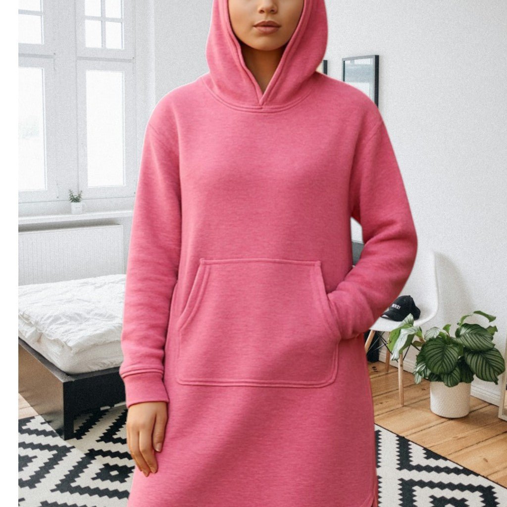 Ladies Pink Fleece Sleep Shirt - StylePhase SA