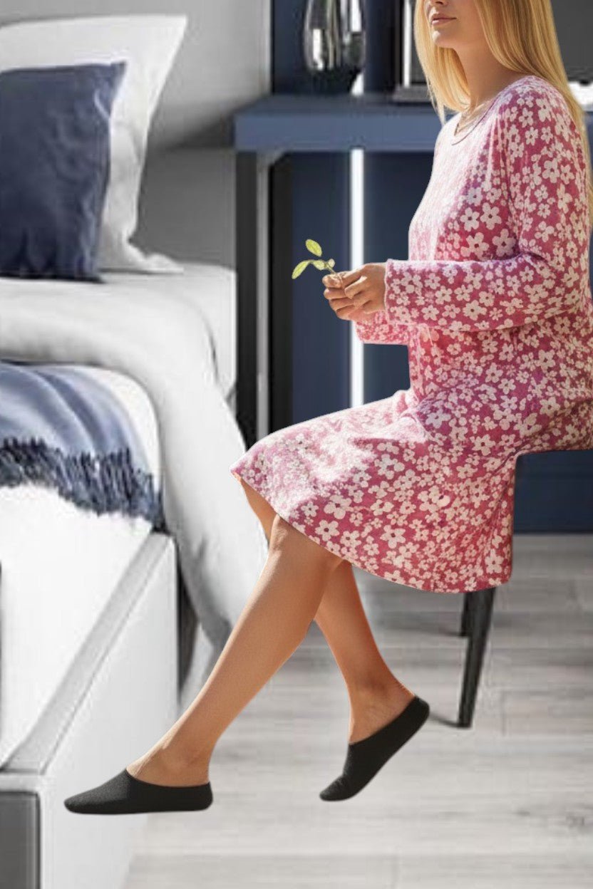 Ladies Pink Flower Sleep Shirt - StylePhase SA