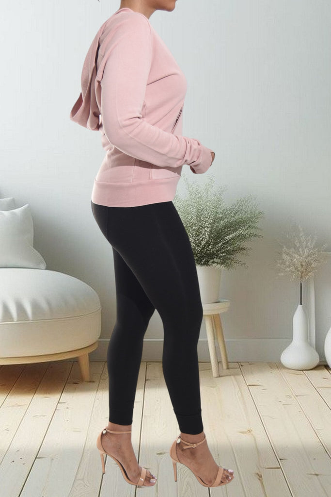 Ladies Pink Hoody Top - StylePhase SA