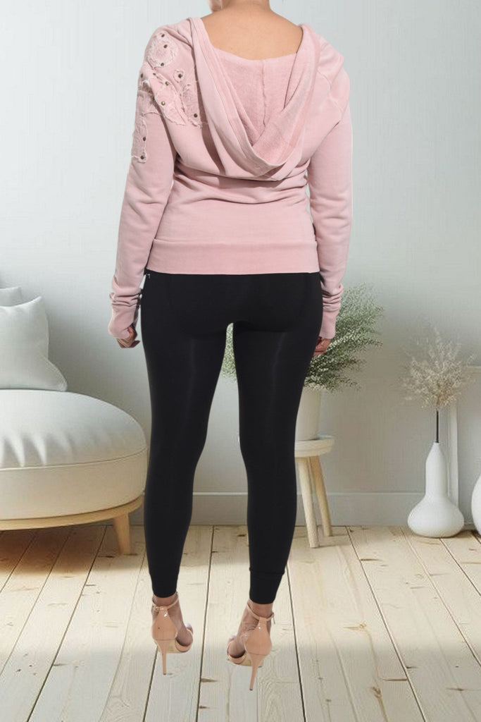 Ladies Pink Hoody Top - StylePhase SA