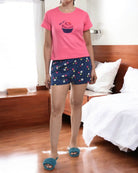 Ladies Pink Multi Color Pj Set - Bite Me - StylePhase SA