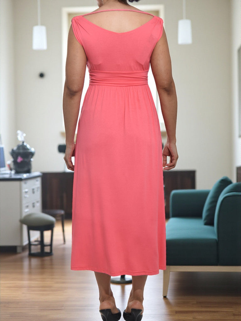 Ladies Pink Off Shoulder Dress - StylePhase SA