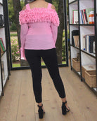 Ladies Pink Off Shoulder Top - StylePhase SA
