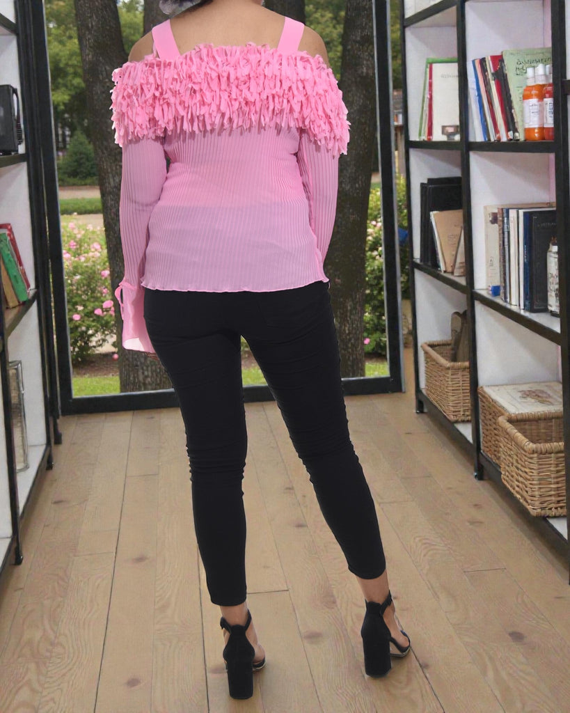 Ladies Pink Off Shoulder Top - StylePhase SA
