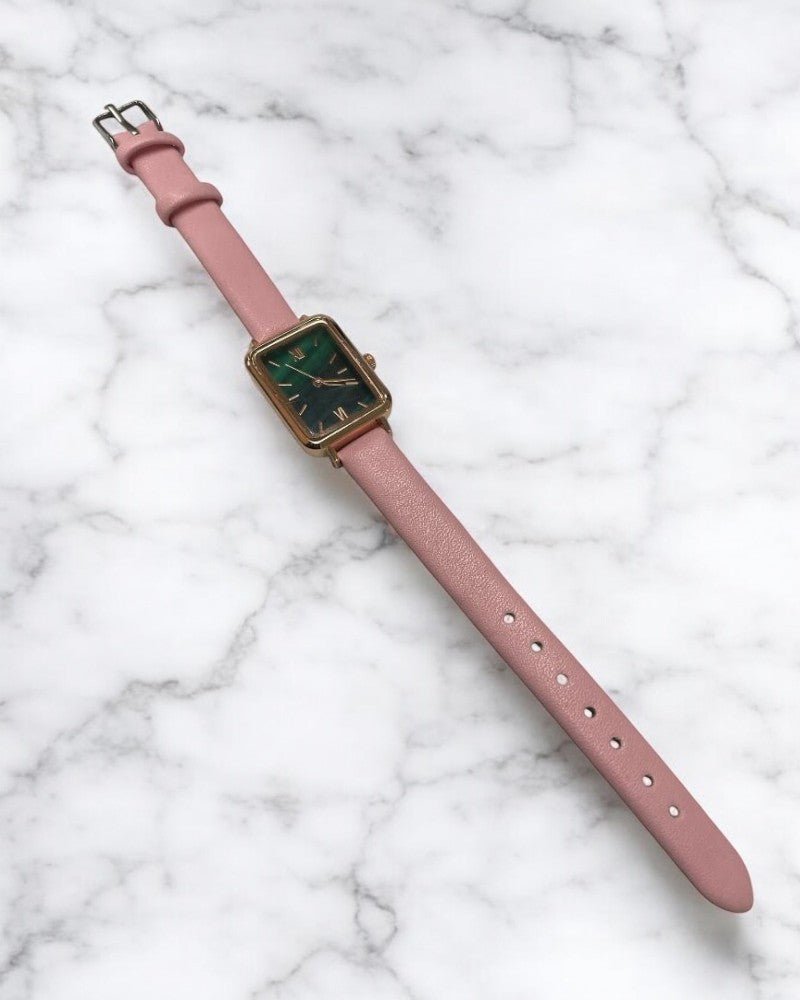 Ladies Pink & Olive Strap Watch - StylePhase SA