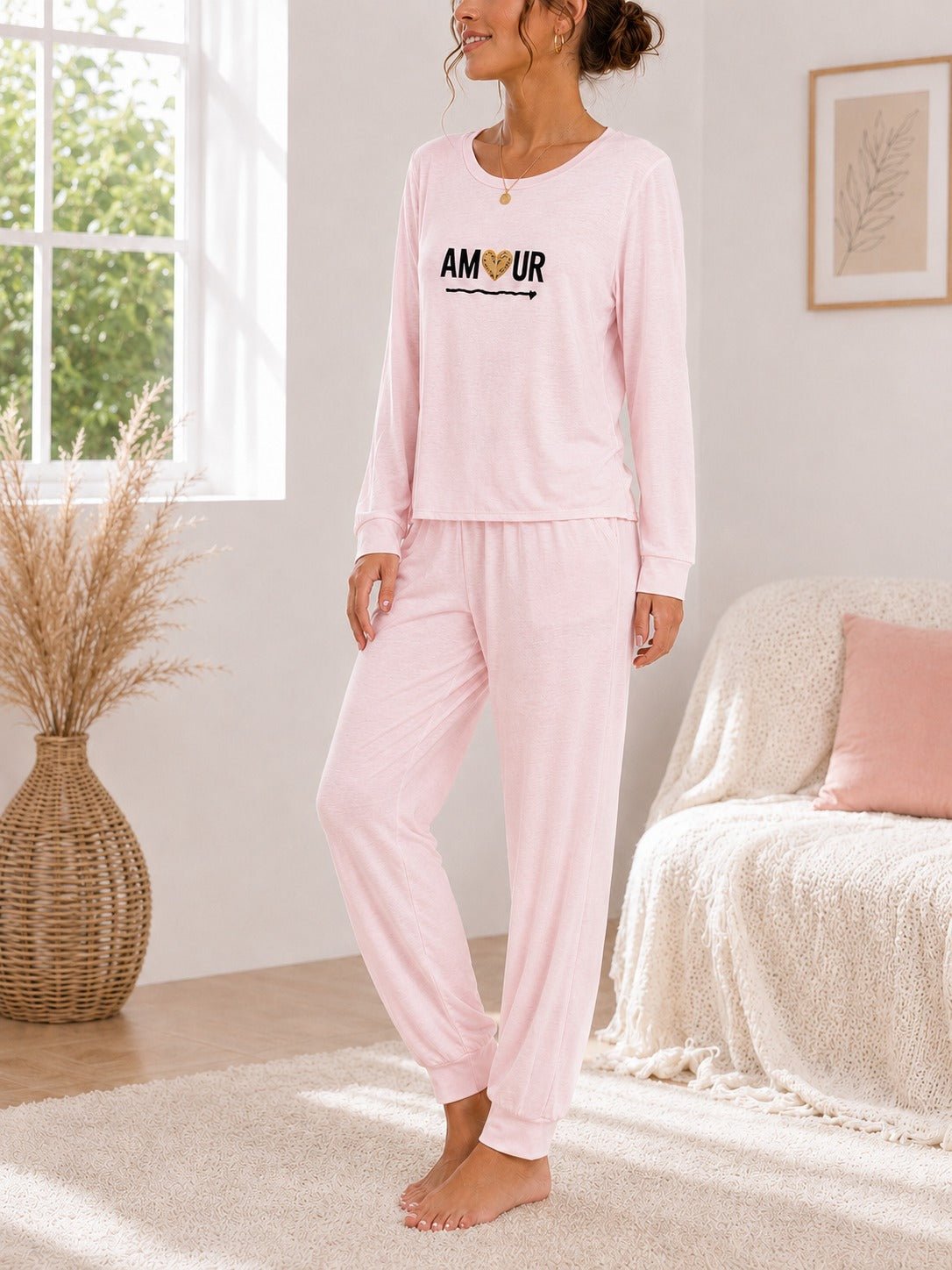 Ladies Pink Pj Set -Amour - StylePhase SA