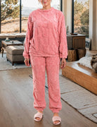 Ladies Pink Plush Pj Set - StylePhase SA