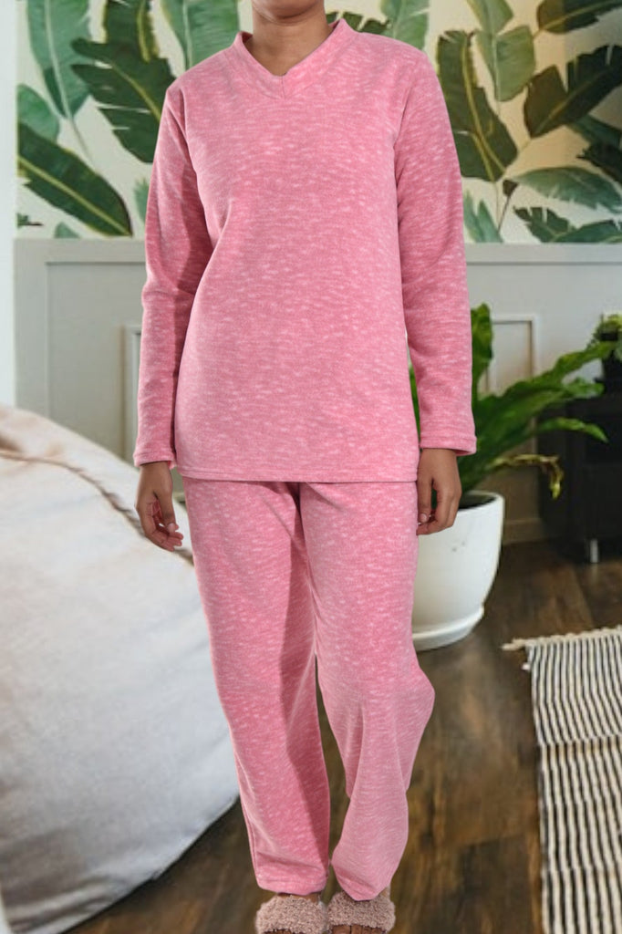 Ladies Pink Polar Fleece Pj Set - StylePhase SA