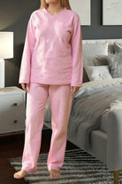 Ladies Pink Polar Fleece Pyjama Set - StylePhase SA