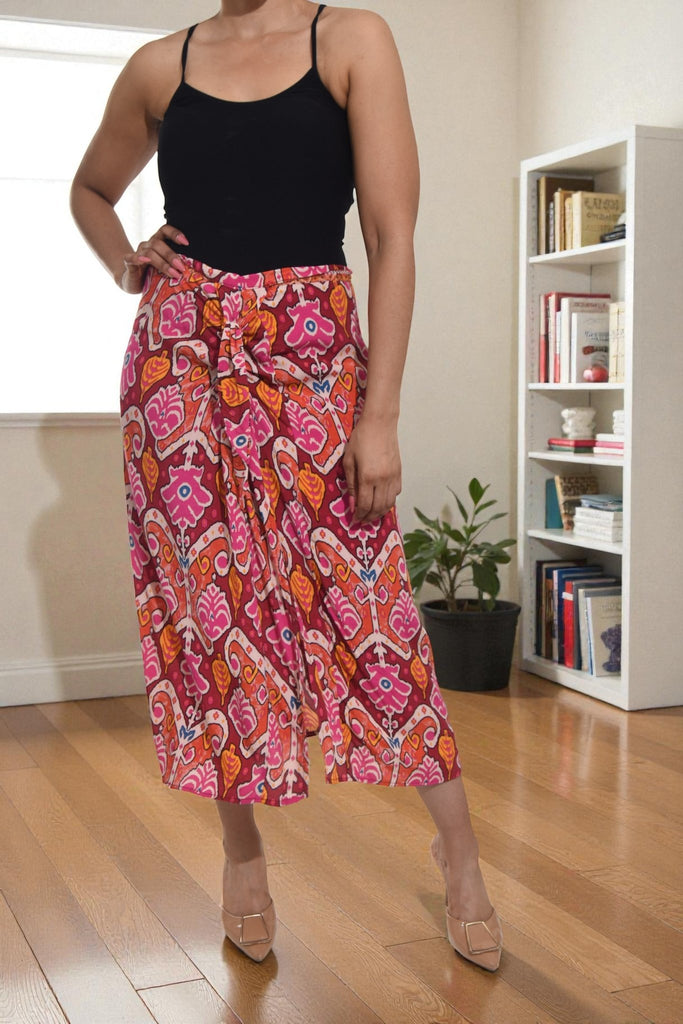 Ladies Pink Printed Pattern Skirt - StylePhase SA