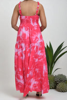 Ladies Pink Thick Strap Tier Dress - StylePhase SA