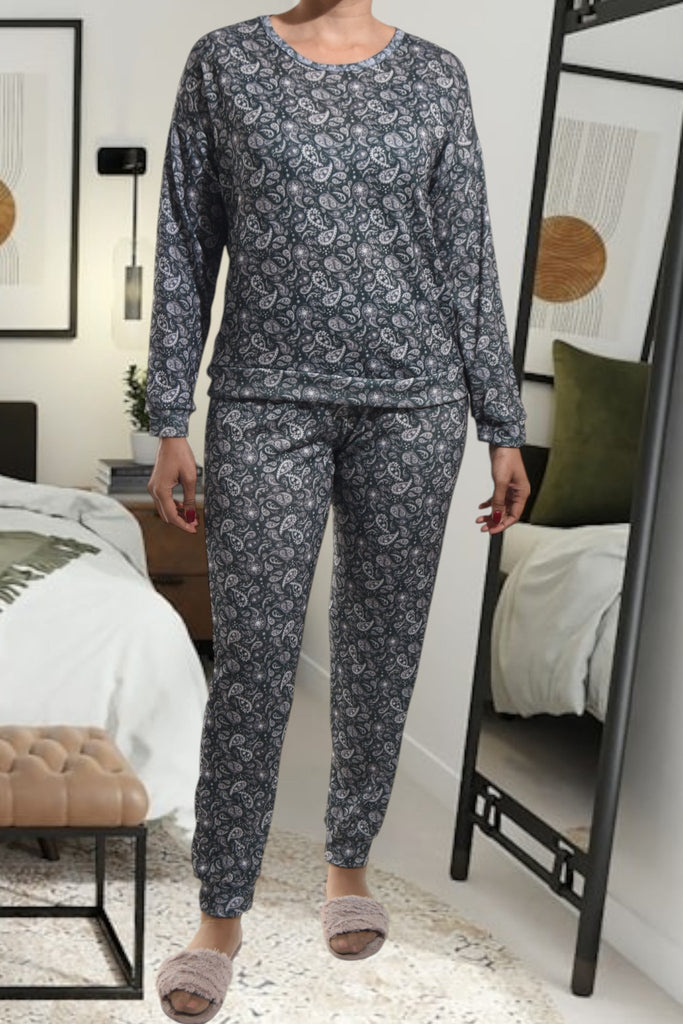 Ladies Pj Set - Paisley - StylePhase SA