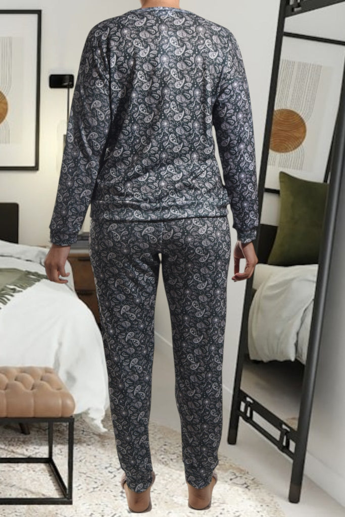 Ladies Pj Set - Paisley - StylePhase SA