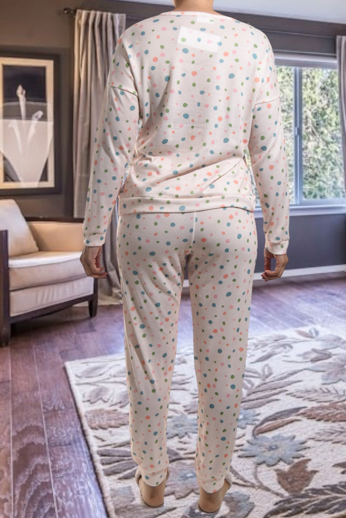 Ladies Pj Set - Polka Dot - StylePhase SA