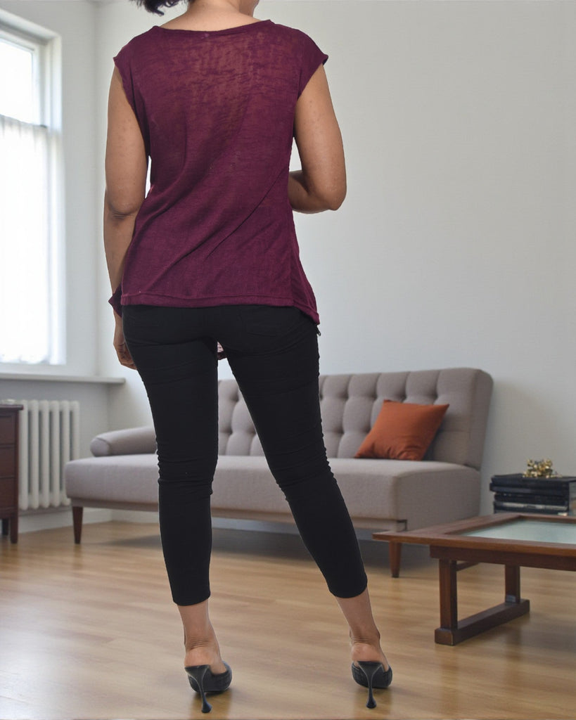 Ladies Plum Knit Top - StylePhase SA