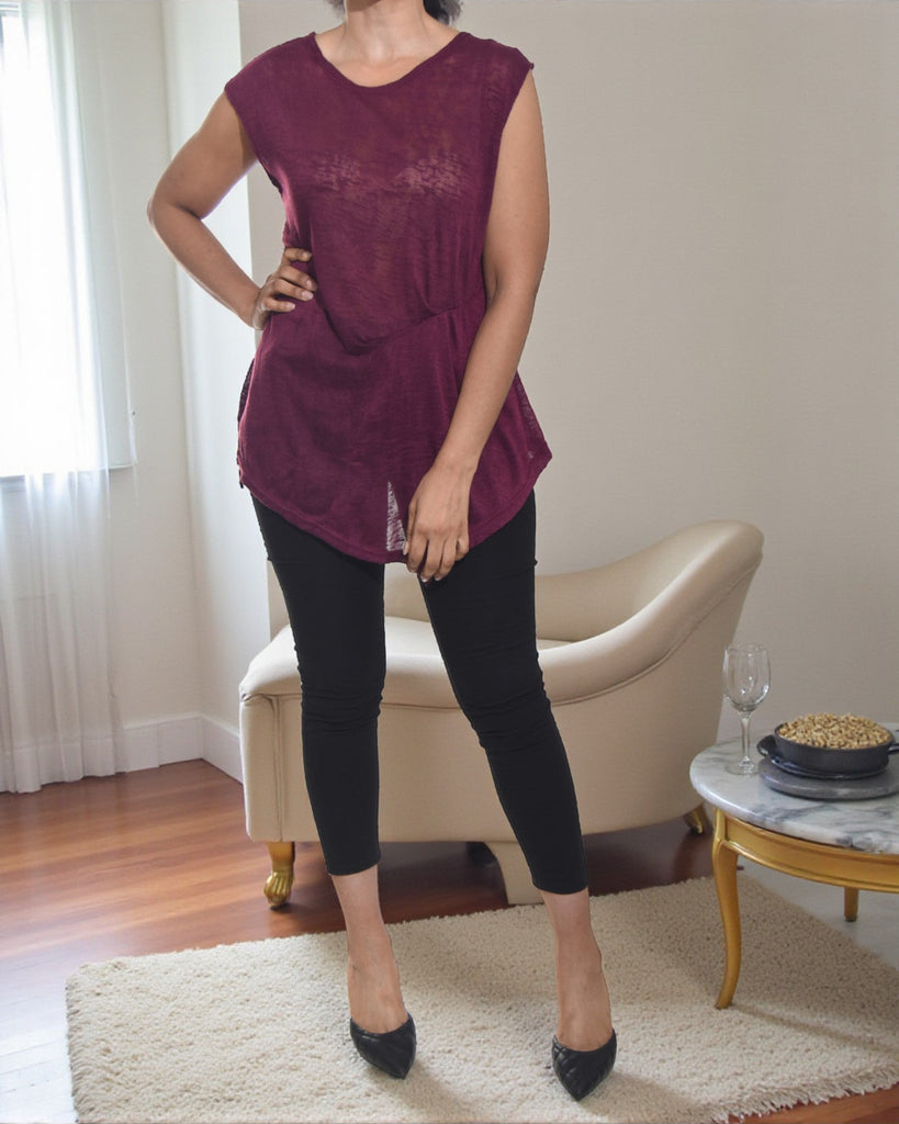 Ladies Plum Knit Top - StylePhase SA
