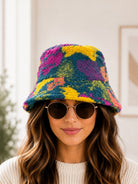 Ladies Plush Bucket Hat-Multicolor - StylePhase SA