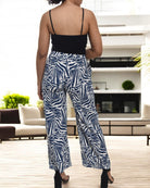 Ladies Pocket Pants - Blue Stripe - StylePhase SA