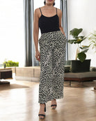 Ladies Pocket Pants - Green And Cream - StylePhase SA