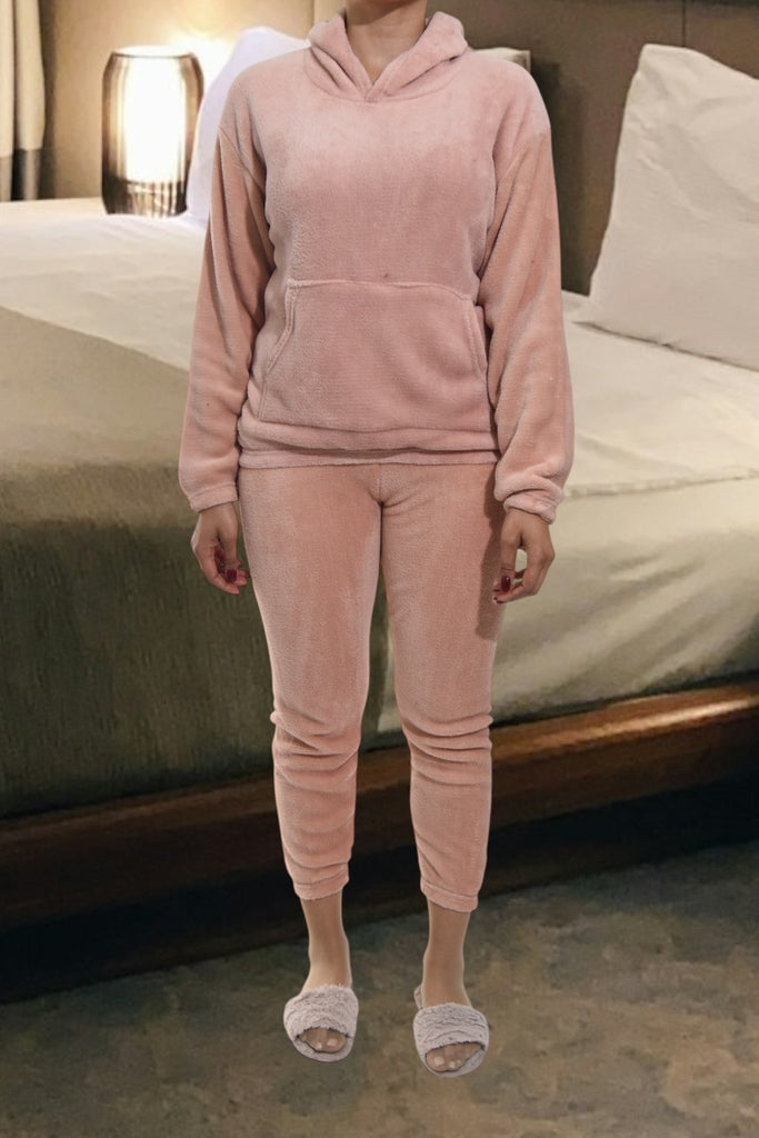 Ladies Polar Fleece Peach Pj Set - StylePhase SA