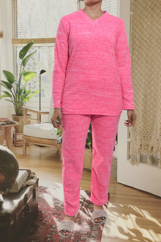 Ladies Polar Fleece Pink Pj Set - StylePhase SA