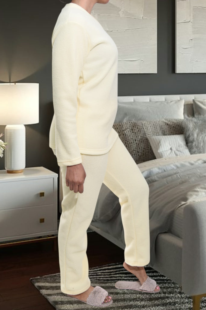 Ladies Polar Fleece Yellow Pj Set - StylePhase SA