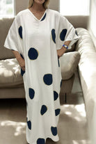 Ladies Polka Dot Free Size Kaftan - StylePhase SA