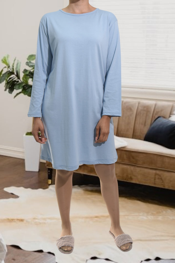Ladies Powder Blue Sleep Shirt - StylePhase SA