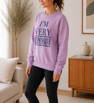 Ladies Powder Pink Fleece Sweater - I'm Very Expensive - StylePhase SA