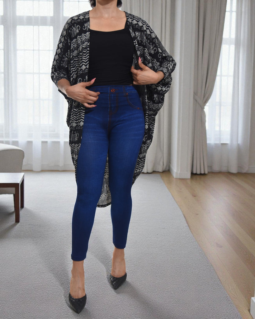 Ladies Printed Black Shrug - StylePhase SA