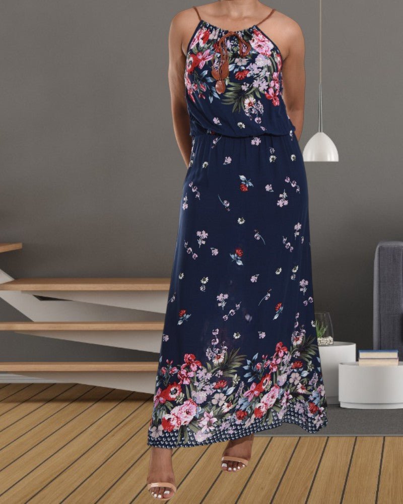 Ladies Printed Maxi Dress - StylePhase SA