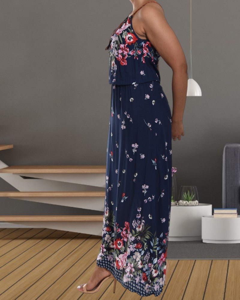 Ladies Printed Maxi Dress - StylePhase SA