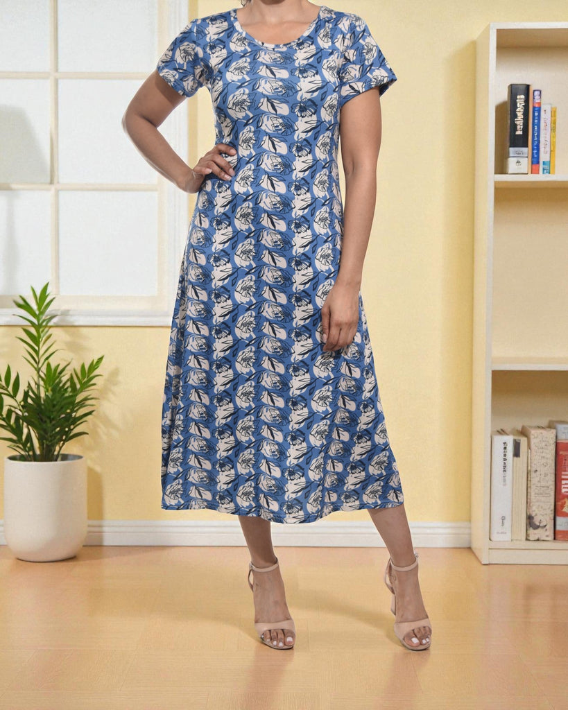 Ladies Printed Midi Dress - StylePhase SA