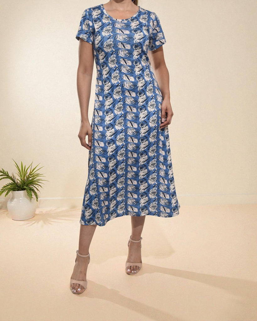 Ladies Printed Midi Dress - StylePhase SA