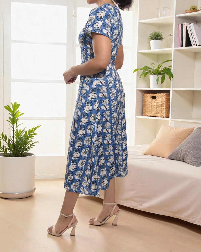 Ladies Printed Midi Dress - StylePhase SA