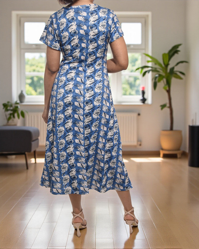 Ladies Printed Midi Dress - StylePhase SA