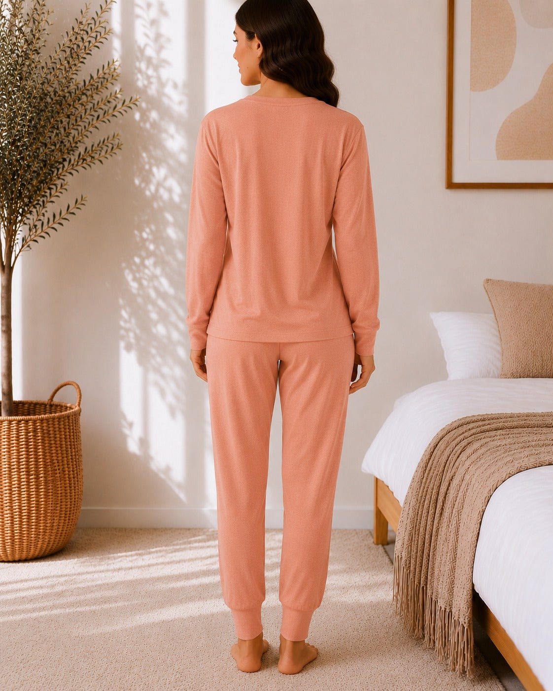 Ladies Printed Peach Pj Set -Amour - StylePhase SA