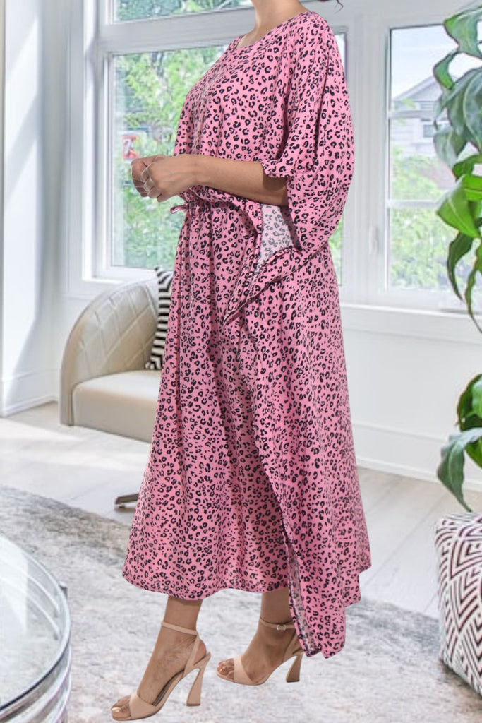 Ladies Printed Pink Kaftan - StylePhase SA