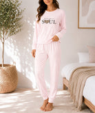 Ladies Printed Pink Pj Set -Free your soul - StylePhase SA