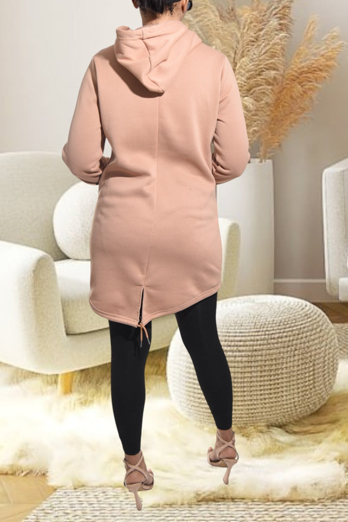 Ladies Printed Toffee Hoody Dress Top - StylePhase SA