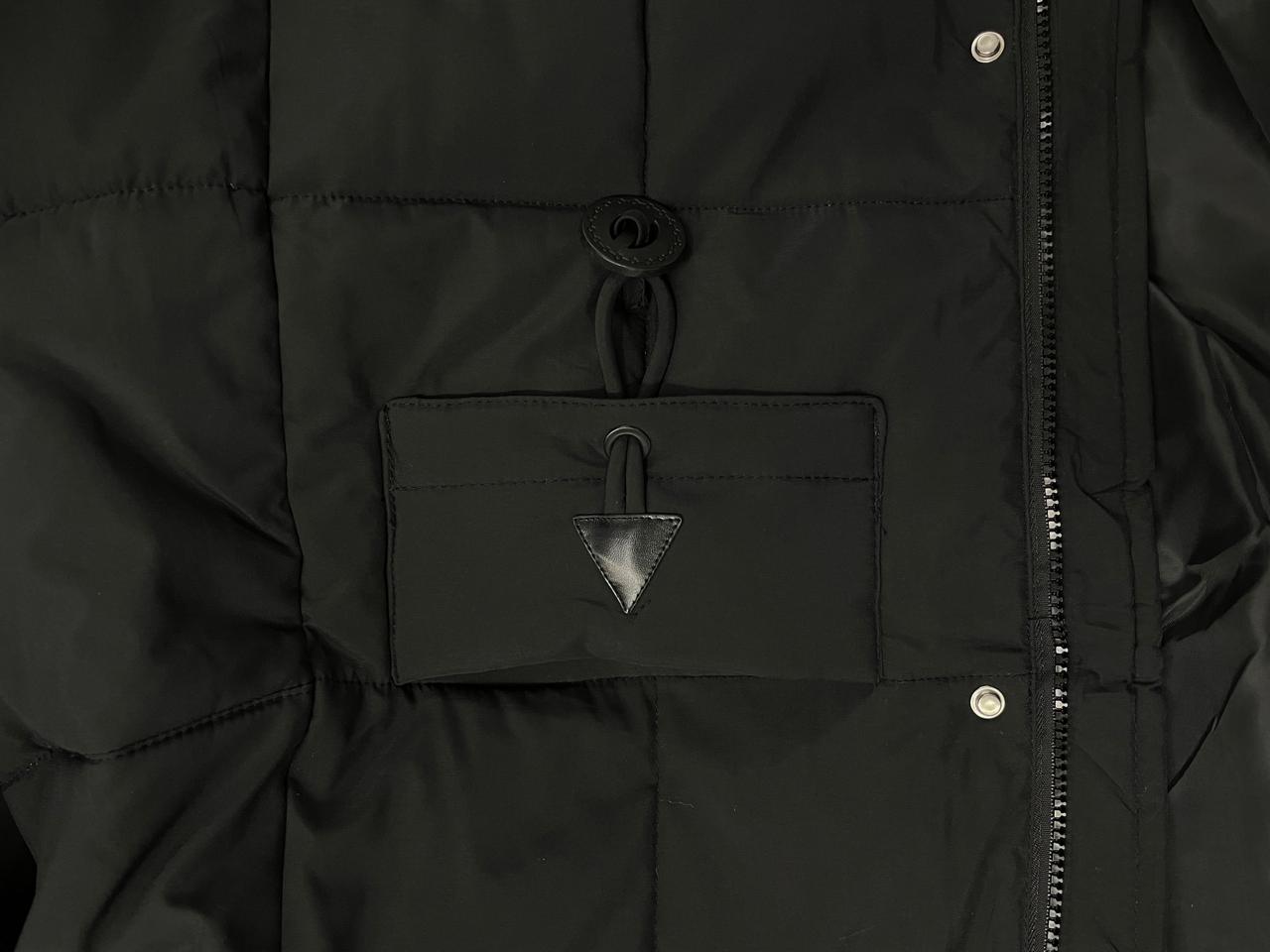 Ladies Puffer Long Black Jacket - StylePhase SA